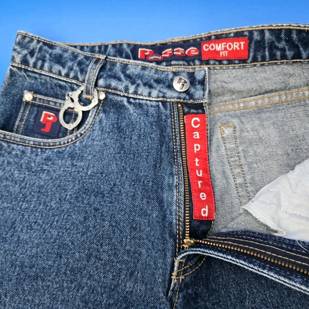 Vintage Posse‎ Captured Jeans Juniors Size 5 NWT Handcuff High Rise 36 Inseam